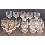 COLLECTION OF VINTAGE DRINKING GLASSES
