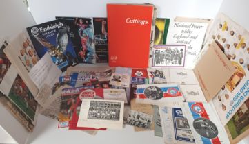 FOOTBALL - LARGE COLLECTION OF CRYSTAL PALACE FC SCRAPBOOK, PROGRAMMES ETC ALSO INC MILLWALL & CHELS