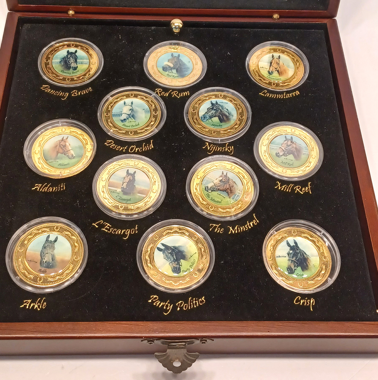 RACING LEGENDS COIN SET OF 12 CASED BY GRAHAM ISOM