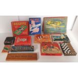 12 VINTAGE BOARD GAMES INC AERIAL CONTEST & RAILWAY RIOT