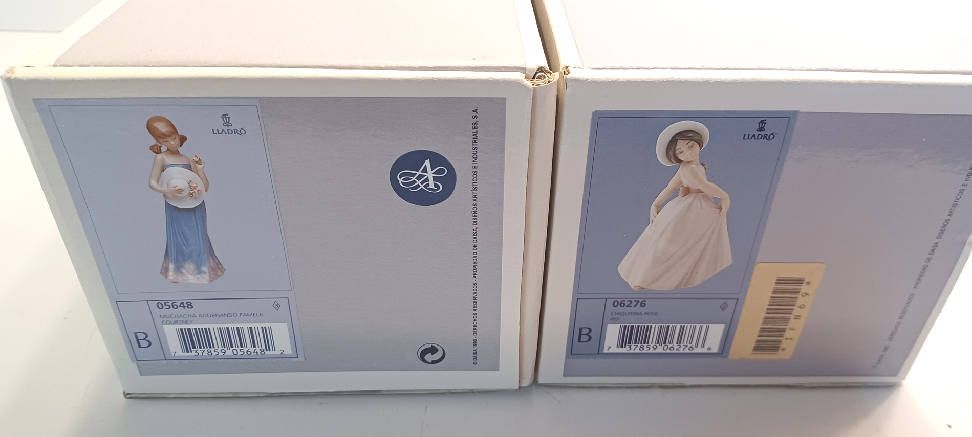  2 LLADRO BOXED FIGURES 05648 MUCHACHA ADORNANDO PAMELA COURTNEY AND 06276 CHIQUITINA ROSE IRIS - Image 2 of 2