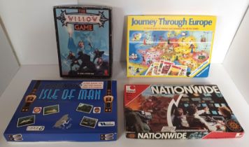 VINTAGE BOARD GAMES WILLOW, JOURNEY THROUGH EUROPE, ISLE OF MAN, NATIONWIDE