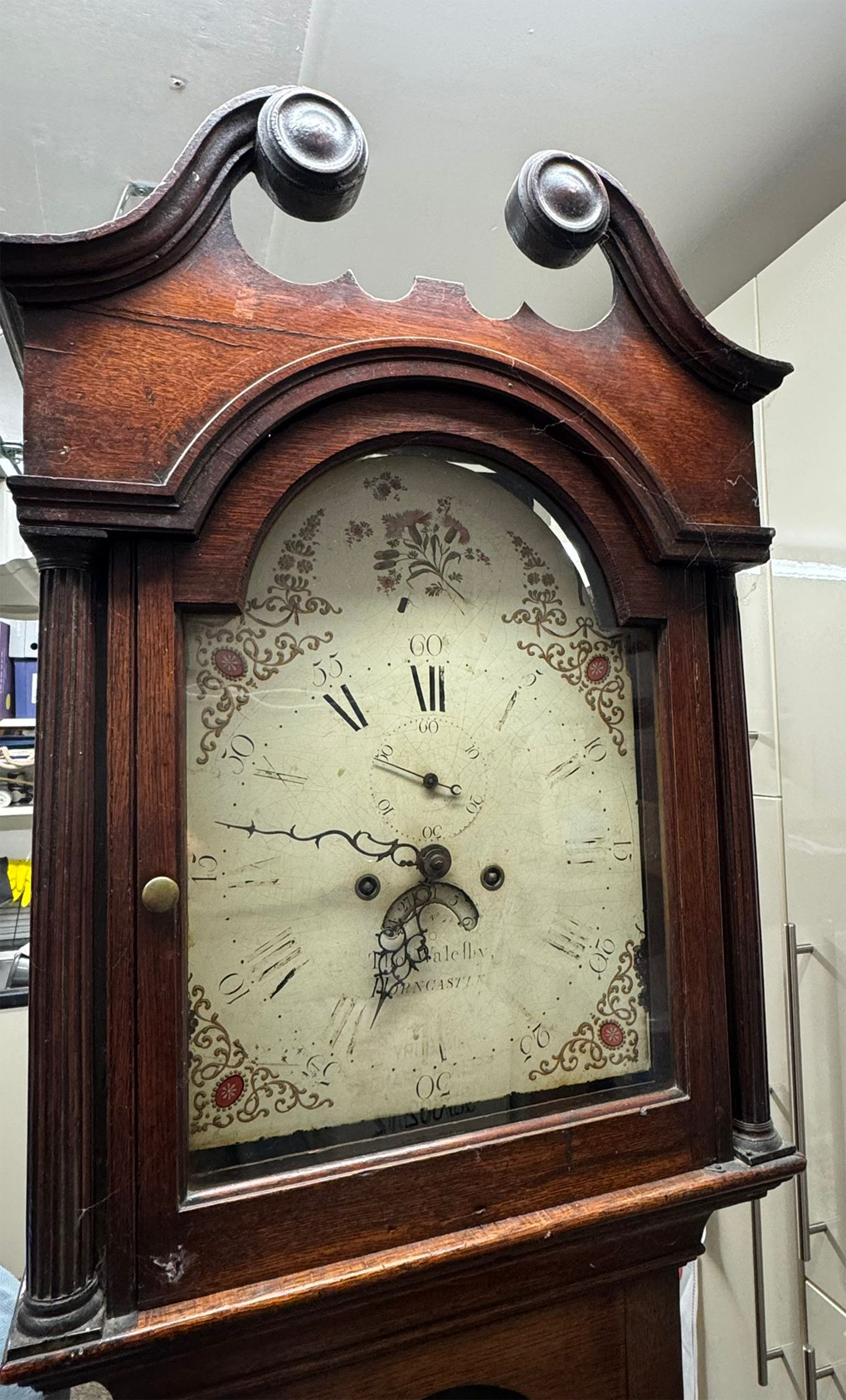 OAK THOMAS WALESBY OF HORNCASTLE GRANDFATHER CLOCK - Image 2 of 5