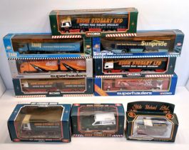 BOXED CORGI TRUCKS INC STOBART & SUPERHAULERS