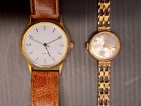 2 VINTAGE WATCHES - A LADIES ANDUS AND GENTS QUARTZ WATCH