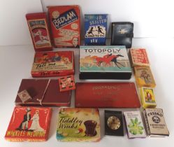 18 VINTAGE BOARD GAMES INC BEDLAM, TOTOPOLY, WINKLES WEDDING