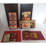 VINTAGE BOARD GAMES MONOPOLY, BULLS & BEARS, REGATTA, SORRY