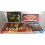 VINTAGE BOARD GAMES TEST MATCH, ALL THE KINGS MEN, SCOOP, SCOTLAND YARD