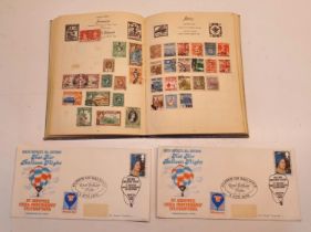 1920'S ONWARDS STAMP COLLECTION IN ALBUM & 2 QUEEN MOTHER FDC