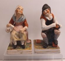 2 STAFFORDSHIRE FIGURES JOBSON & NELL THE COBBLER & WIFE