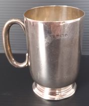 A 1925 SILVER CHRISTENING CUP
