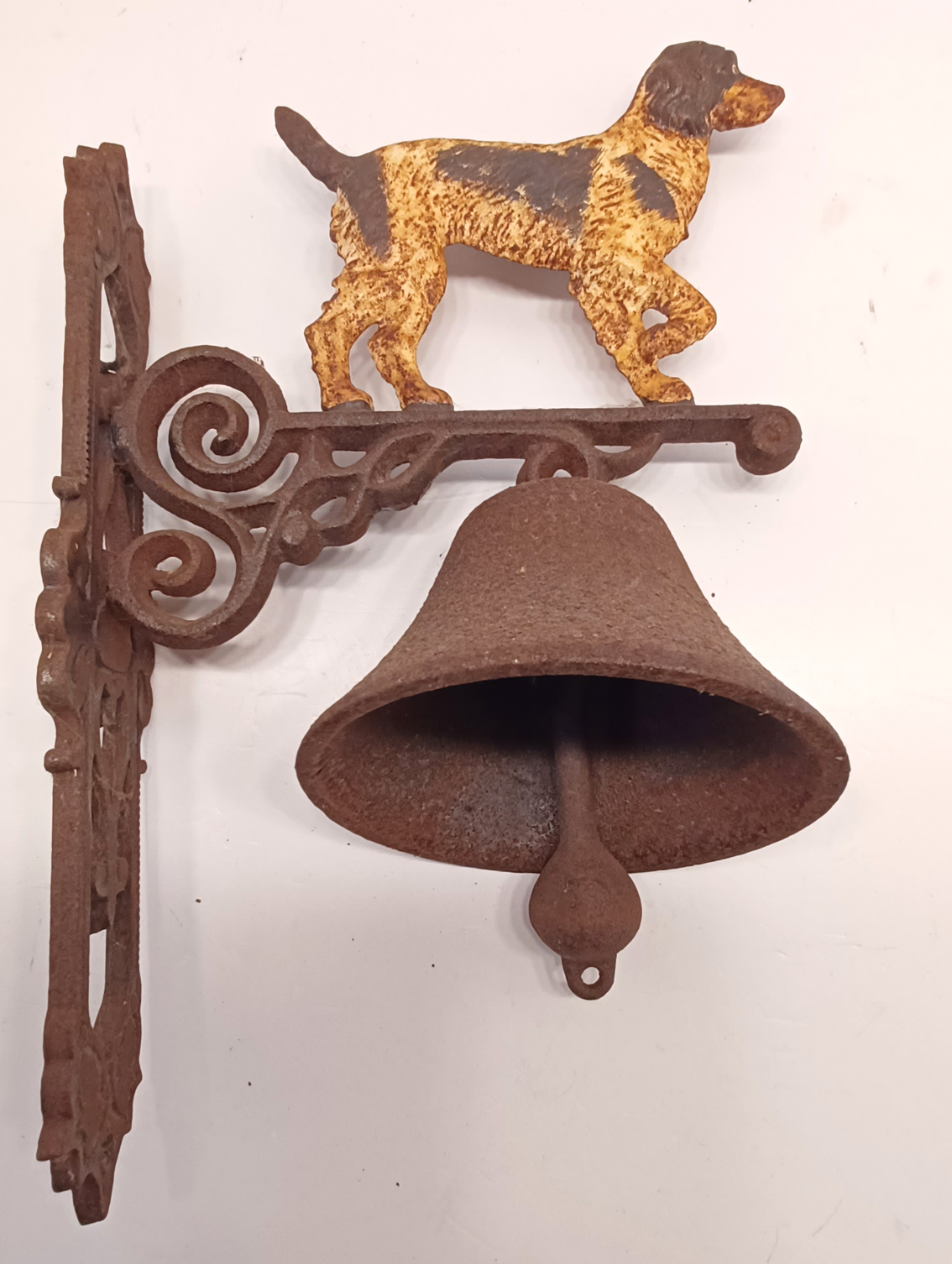 CAST IRON SPANIEL DOOR BELL