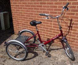 PASHLEY TRI-1 ADULT FOLDING TRICYCLE 7 SPEED AS NEW