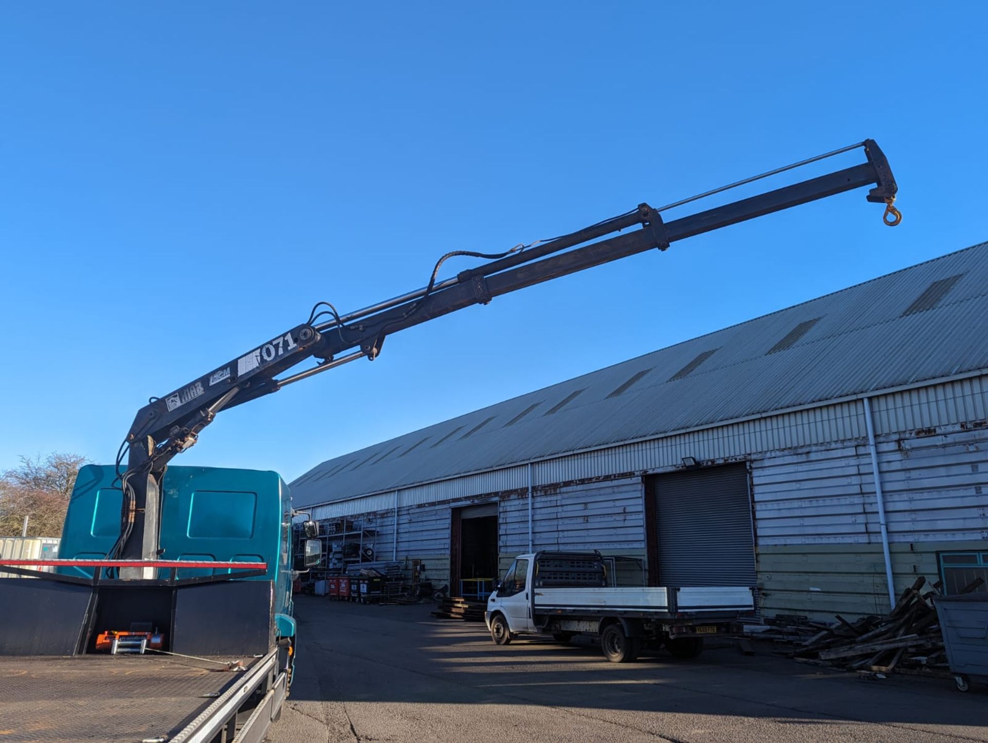 2008/58 REG LEYLAND DAF TRUCKS FA LF55.220 13 E GREEN HGV WITH HIAB 071 CRANE *NO VAT* - Image 11 of 23