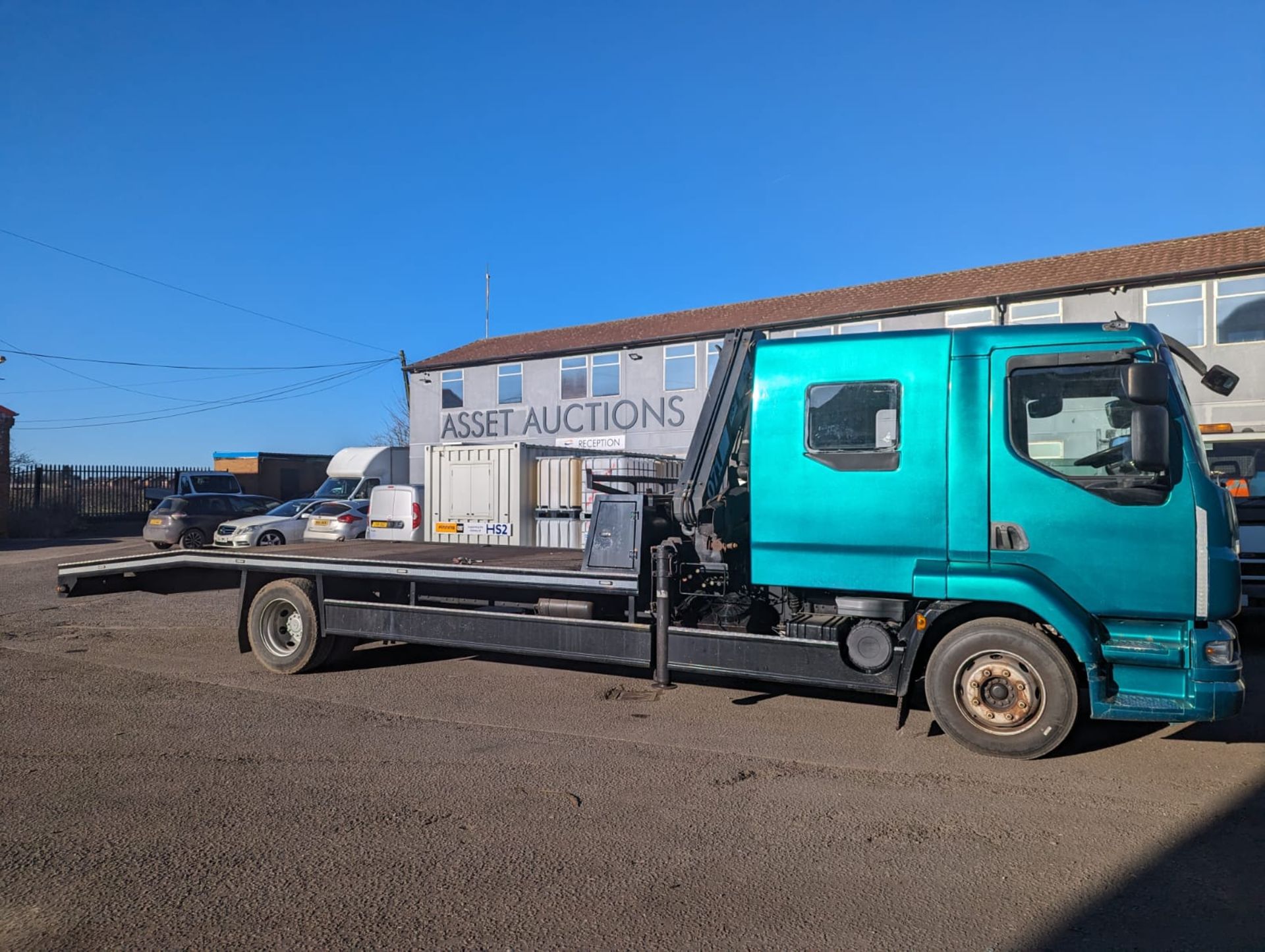 2008/58 REG LEYLAND DAF TRUCKS FA LF55.220 13 E GREEN HGV WITH HIAB 071 CRANE *NO VAT* - Image 14 of 23