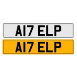 A17 ELP Private Plate Could read ( A1 Help ) On Retention *NO VAT*