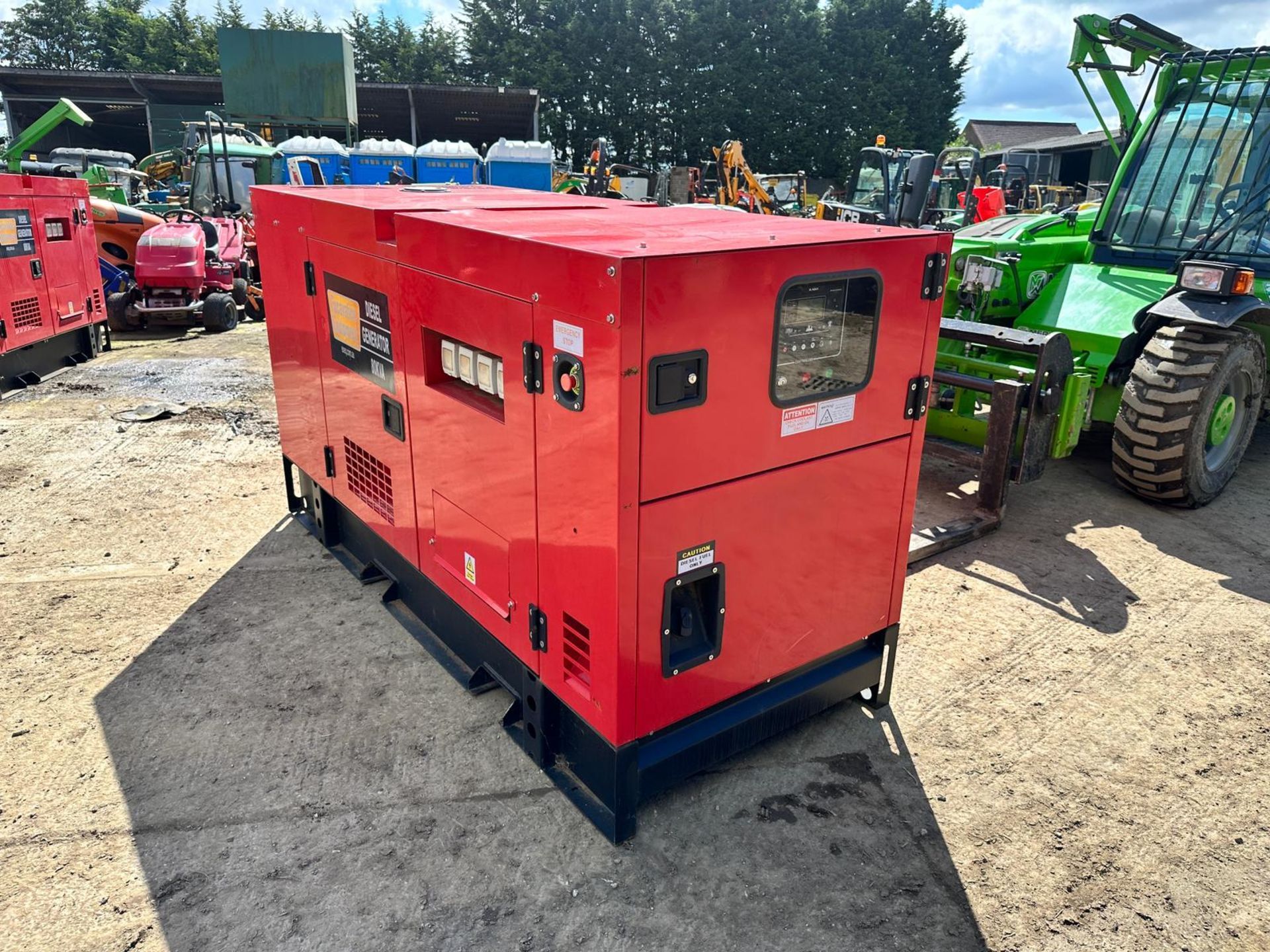 NEW/UNUSED 80KVA DIESEL SILENT GENERATOR *PLUS VAT* - Image 3 of 12