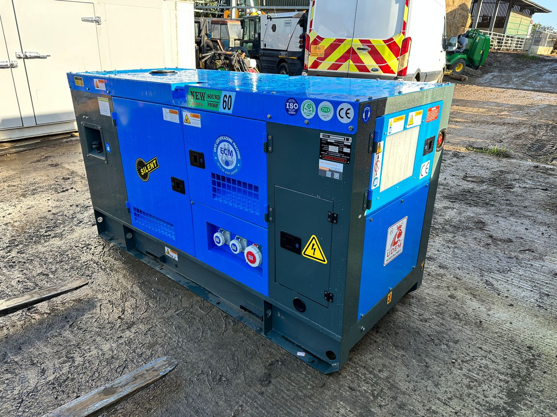 NEW/UNUSED 60KVA DIESEL SOUND PROOF GENERATOR *PLUS VAT*