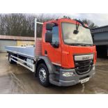 2014 DAF TRUCKS LF 220 FA 18T RED DROP SIDE BODY *PLUS VAT*