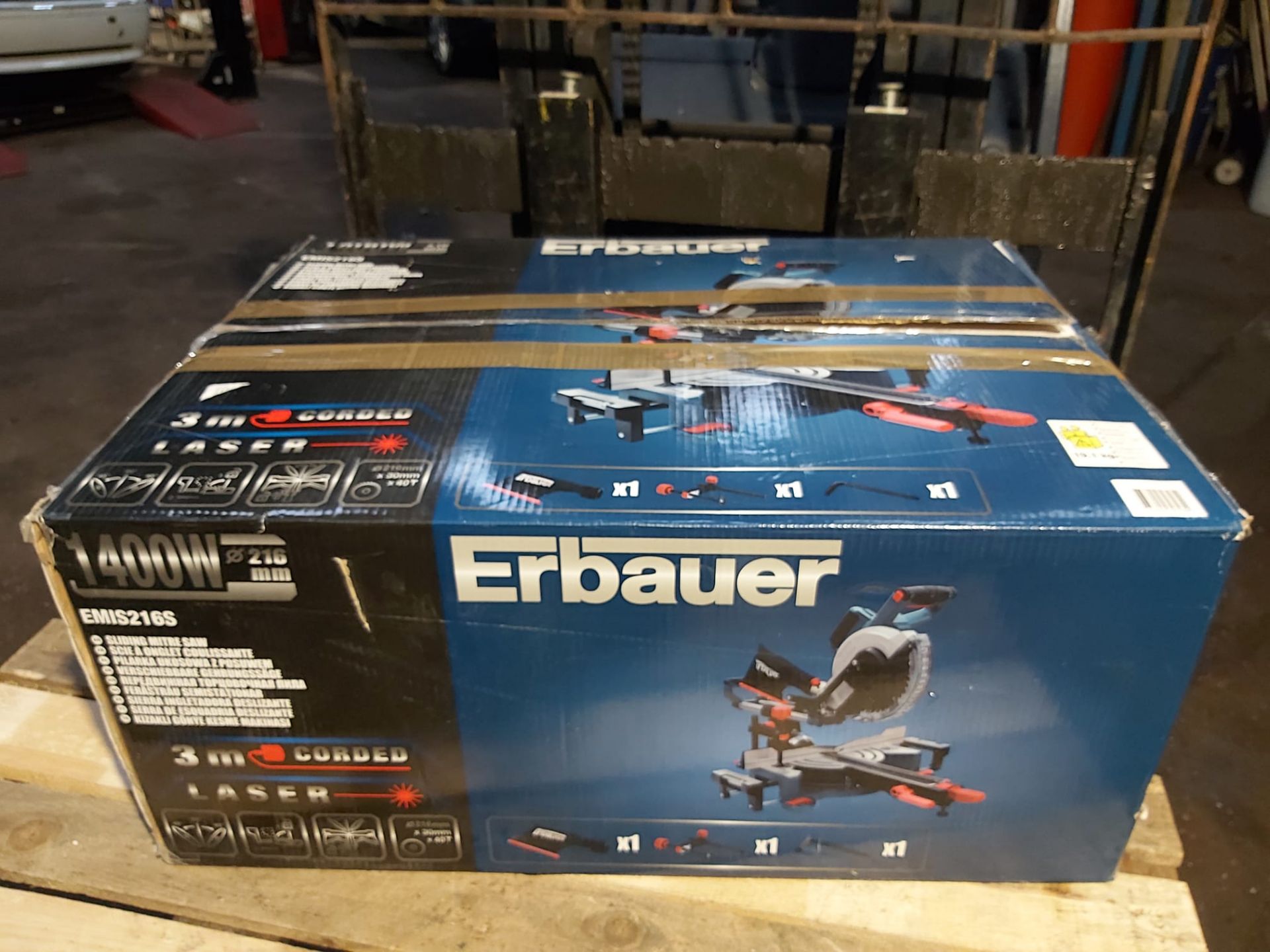 ERBAUER 1400W SLIDING MITRE SAW *PLUS VAT* - Image 2 of 3