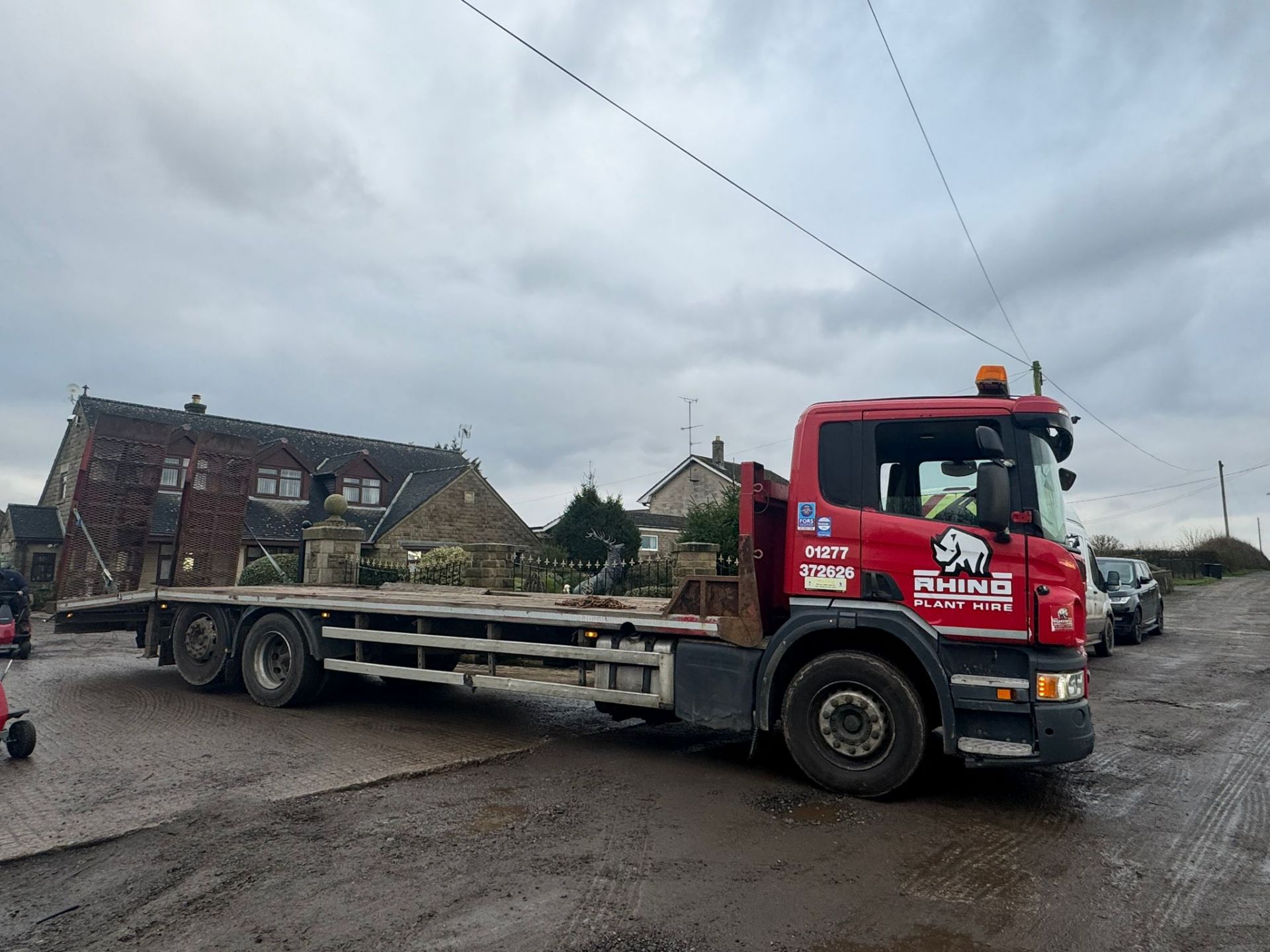 63 REG. SCANIA P320 RIGID BEAVERTAIL FLATBED LORRY *PLUS VAT* - Image 12 of 21