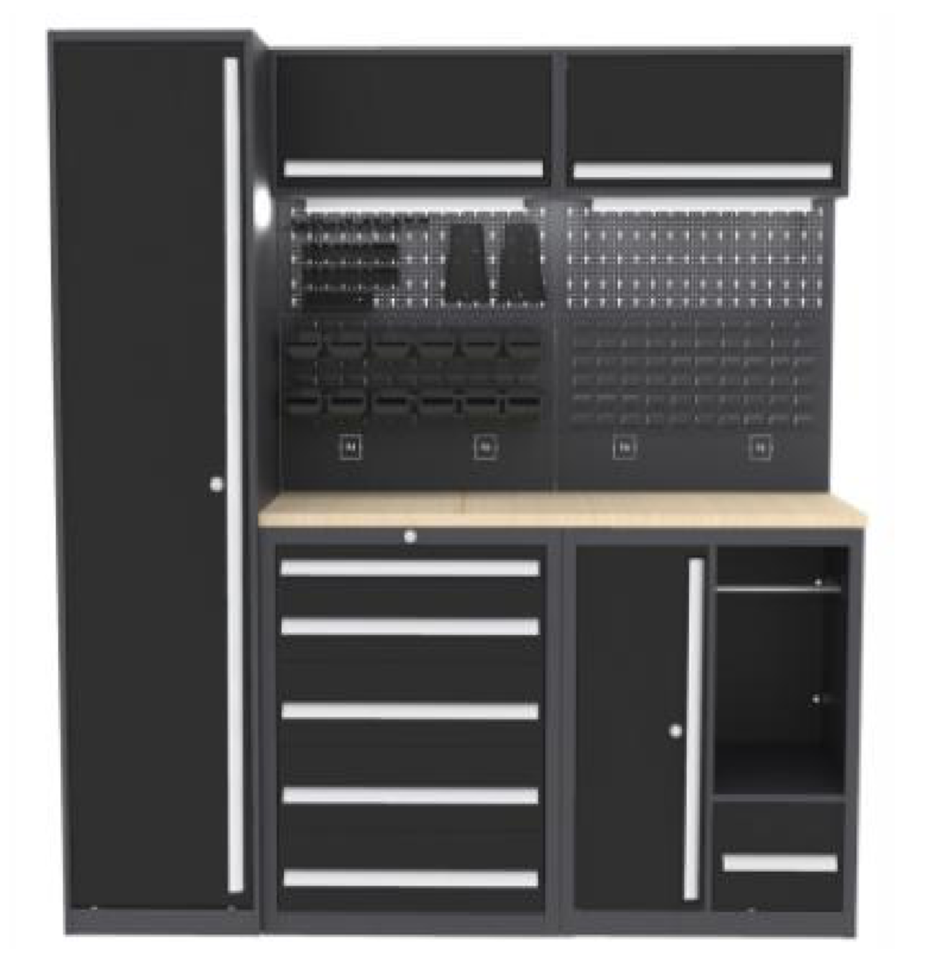 BRAND NEW Black Series Workshop/Garage CabinetsÊ width 2000mm height 2025mm depth 550mm Consists