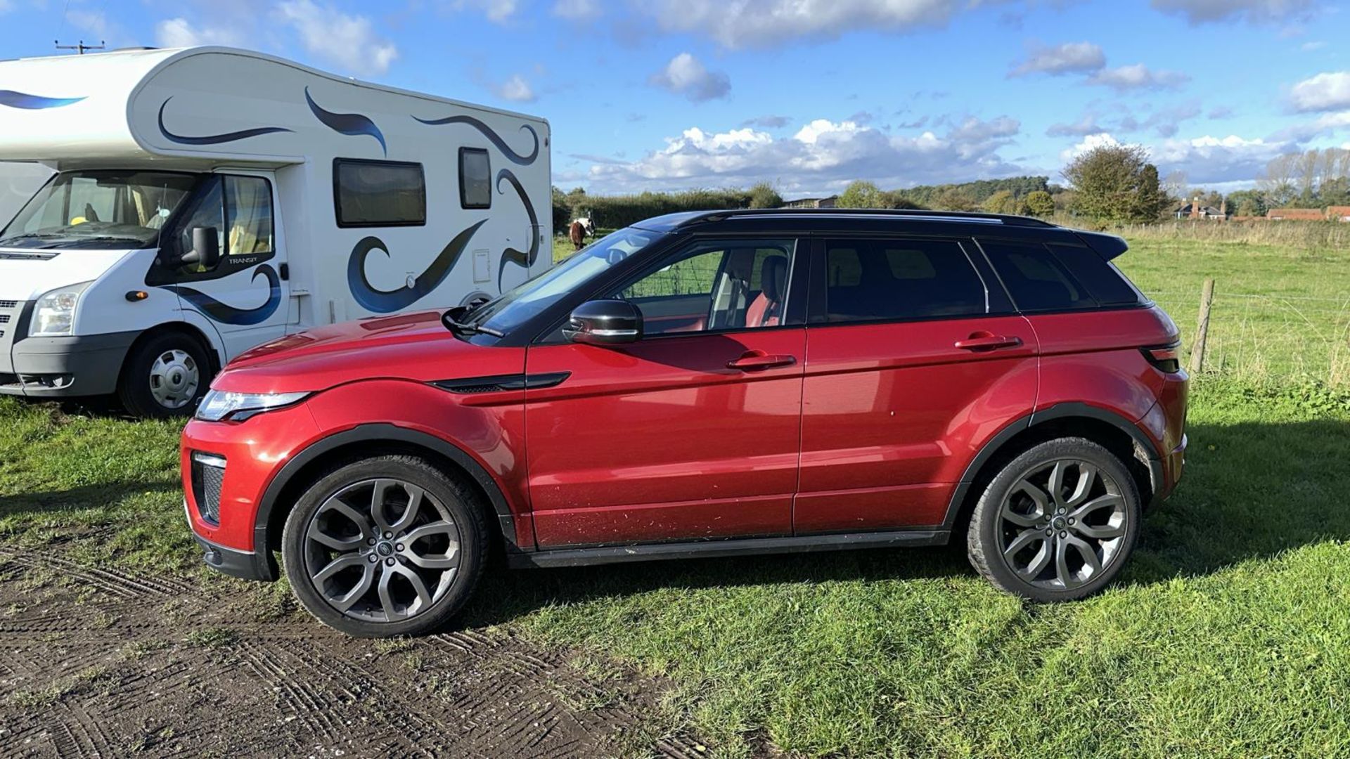 2013 LAND ROVER RANGE ROVER EVOQUE DYNAMICSD4A RED SUV ESTATE *NO VAT* - Image 4 of 13