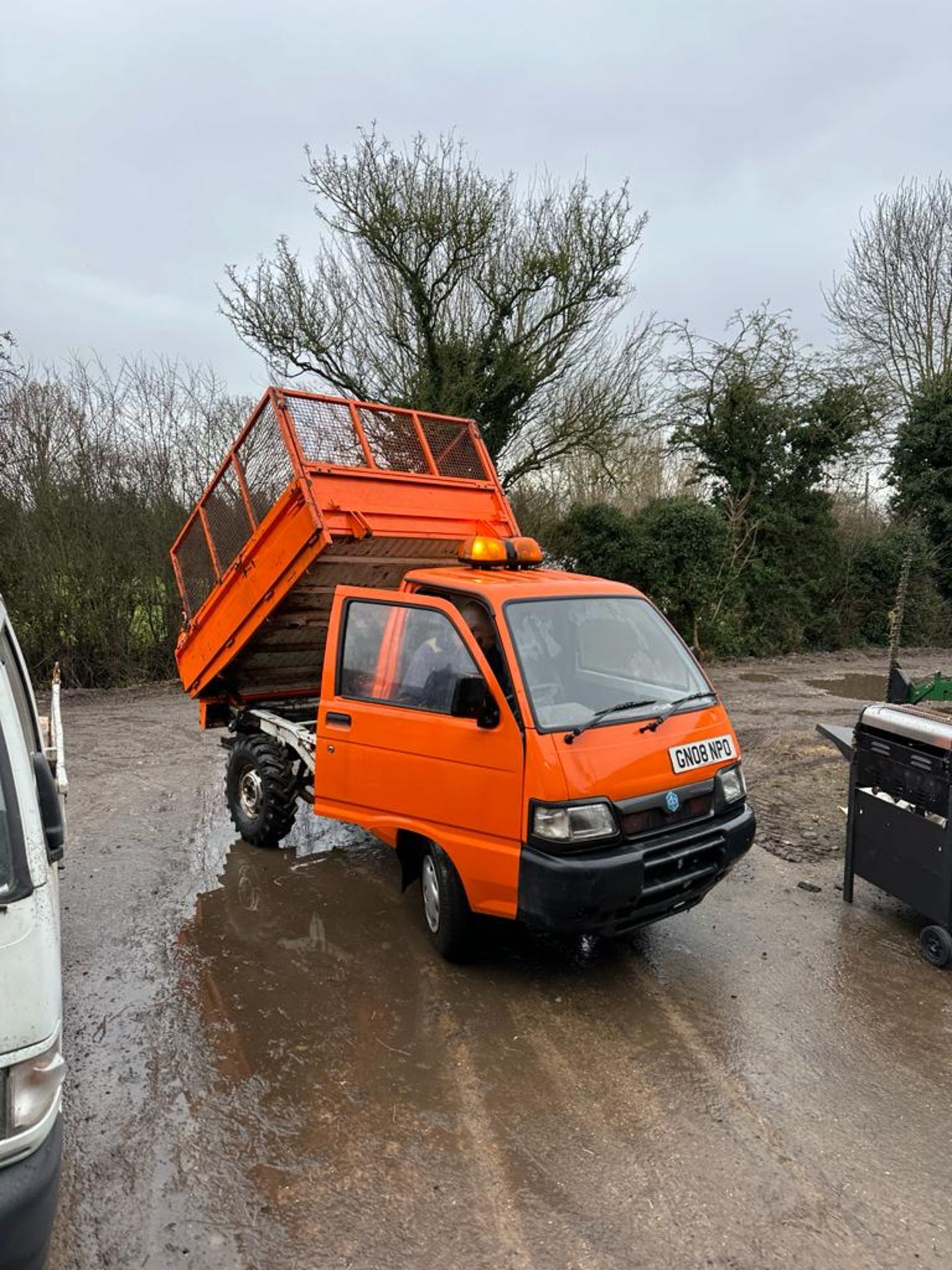 2008 PIAGGIO PORTER ORANGE PICK UP TIPPER *NO VAT* - Image 9 of 13