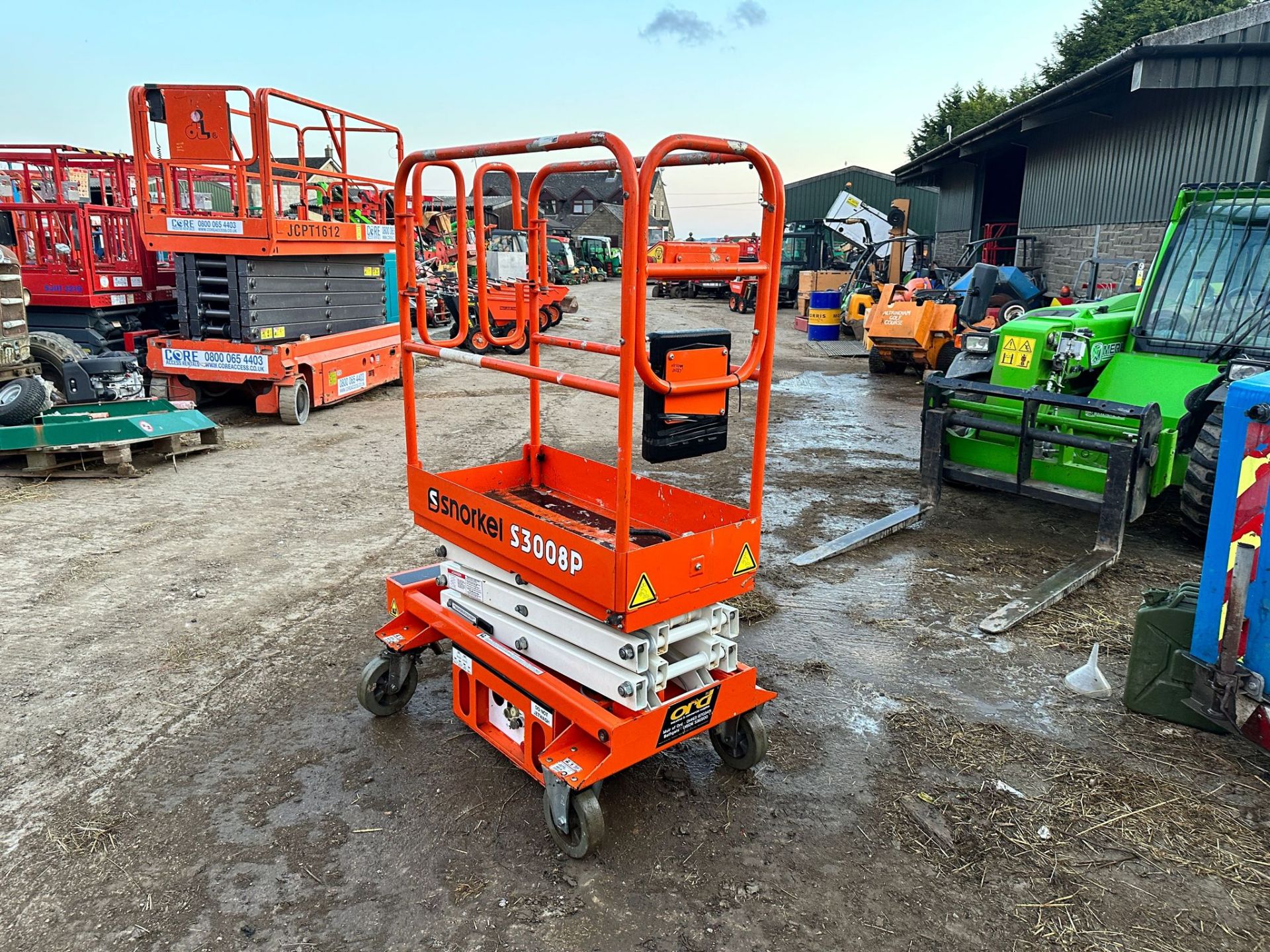 2019 SNORKEL S3008P ELECTRIC (MEWP) SCISSOR LIFT *PLUS VAT* - Image 3 of 12