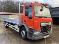 2014 DAF TRUCKS LF 220 FA 18T RED DROP SIDE BODY *PLUS VAT*