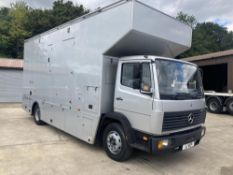 1997 MERCEDES LK900 1317L D SILVER BOX TRUCK/ RACE TRUCK MOTORHOME *NO VAT*