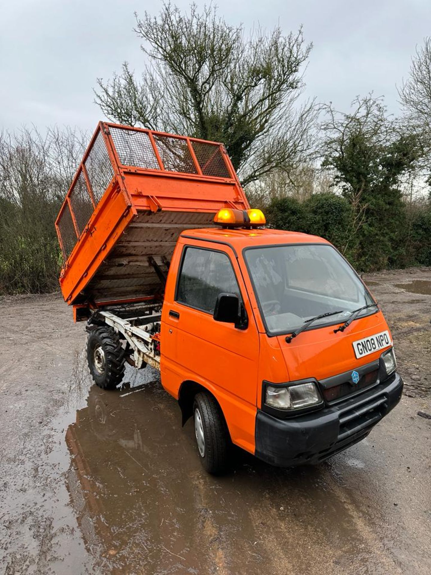 2008 PIAGGIO PORTER ORANGE PICK UP TIPPER *NO VAT*