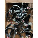 Box of 20 Rubber Lined Pipe Clips, 75mm-80mm *PLUS VAT*