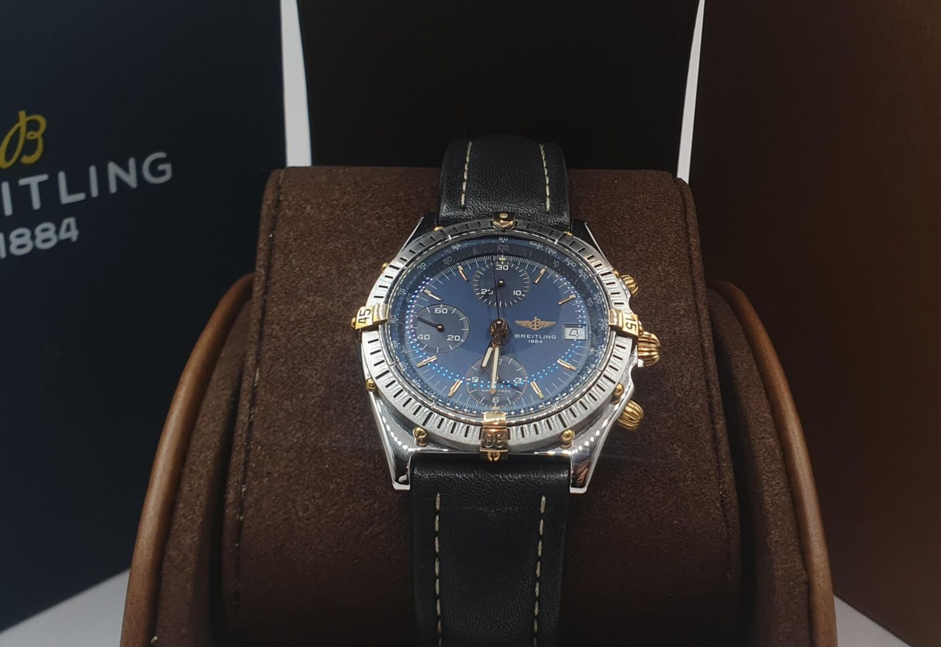 BREITLING CHRONOMAT STEEL & GOLD BI-METAL MENS SWISS WATCH NO VAT