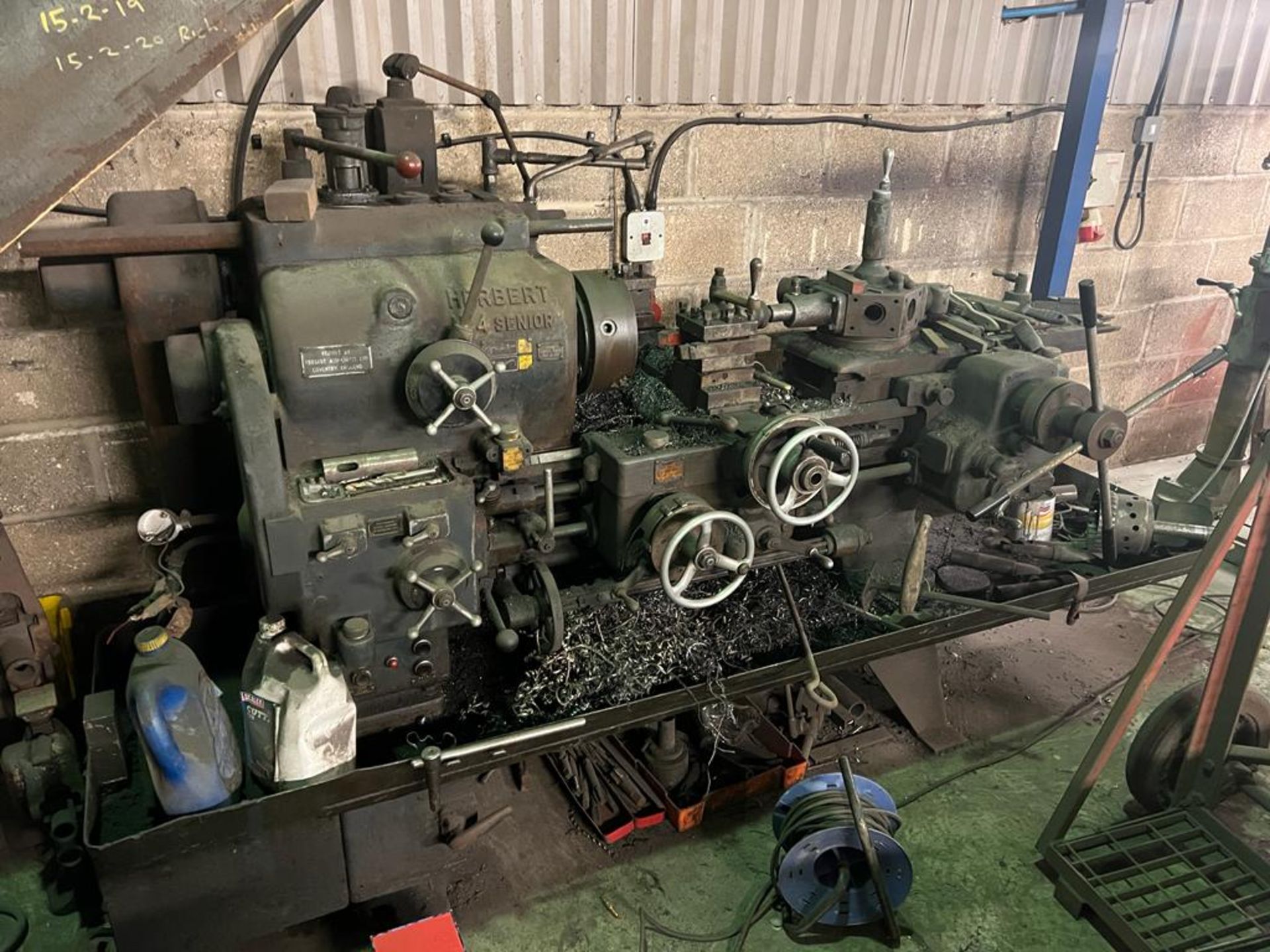 NO RESERVE! HERBERT No 4 SENIOR LATHE AND TOOLING AS PICTURED *NO VAT*