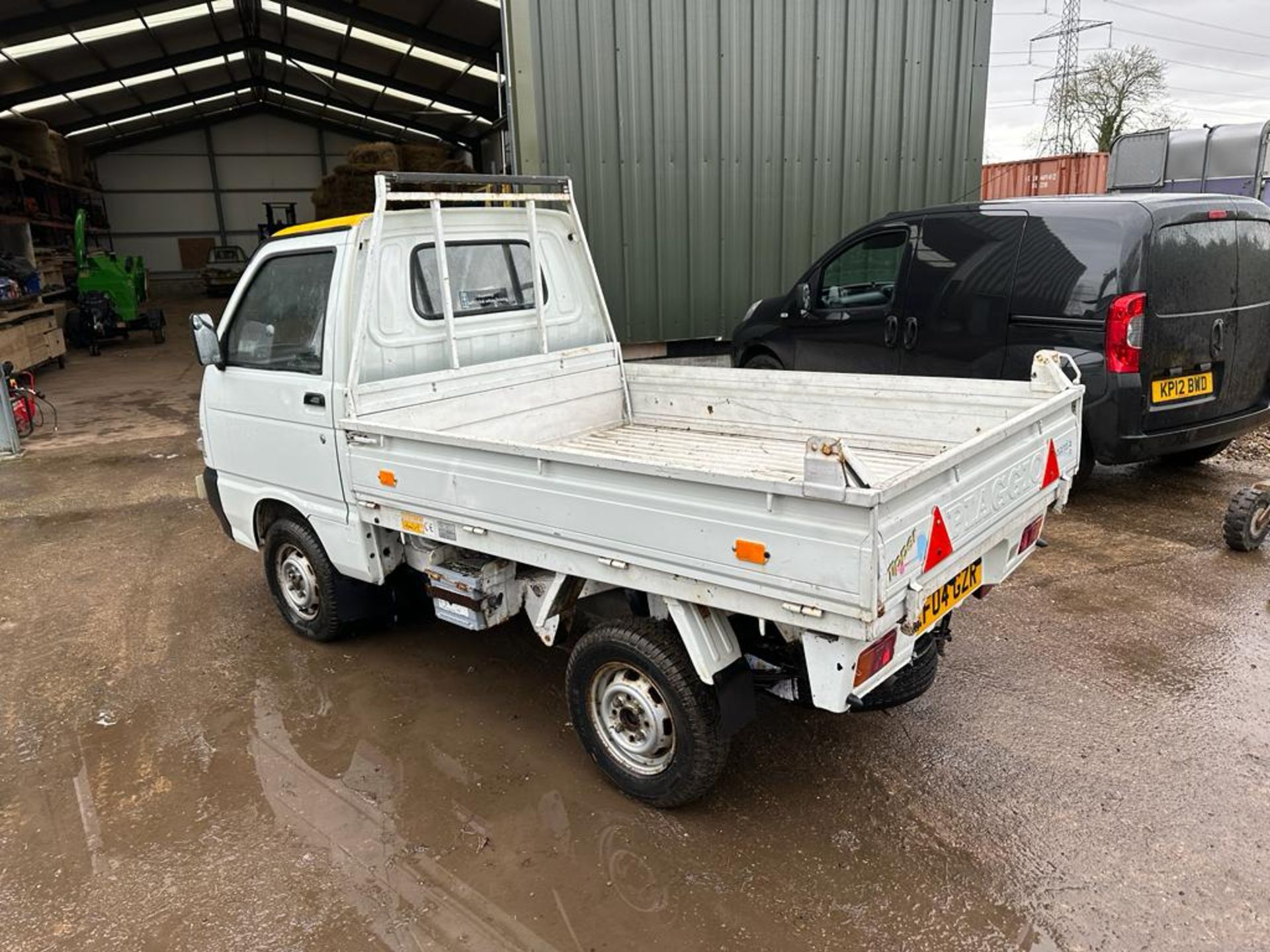 RARE 2004 WARRANTED 15K miles PIAGGIO PORTER DIESEL WHITE PICK UP TIPPER *NO VAT* - Image 7 of 19