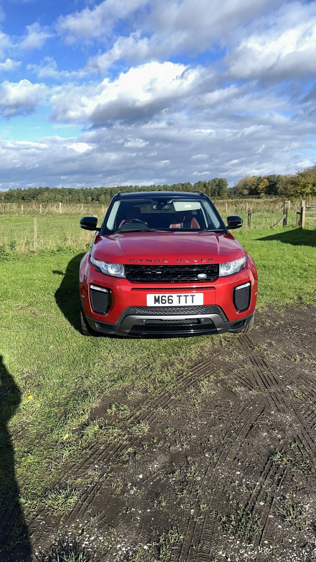 2013 LAND ROVER RANGE ROVER EVOQUE DYNAMICSD4A RED SUV ESTATE *NO VAT* - Image 2 of 13