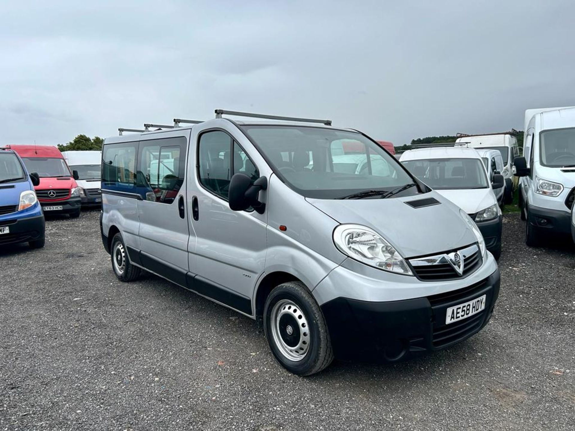 ABC 2008 VAUXHALL VIVARO COMBI LWB SILVER VAN DERIVED CAR *NO VAT