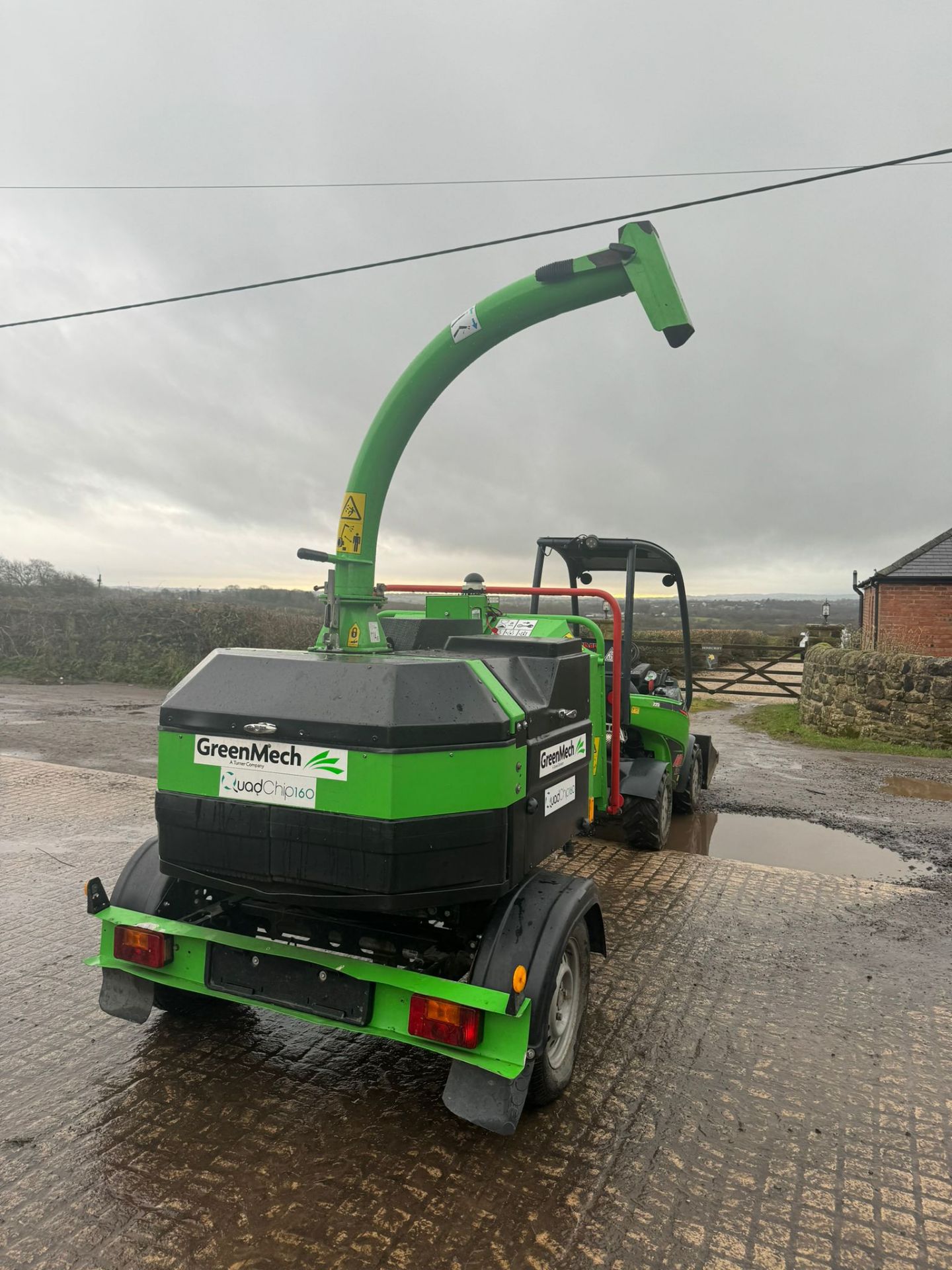 GREEN MECH QUADCHIP 160 TURNTABLE CHIPPER *PLUS VAT* - Image 6 of 19