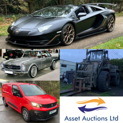 11am MONDAY SALE! 650+ LOTS! 2020 LAMBORGHINI AVENTADOR SVJ, 1969 MERCEDES 280 SL, 1986 JCB MILITARY SPEC SHOVEL, 4K MILES EV PEUGEOT PARTNER!