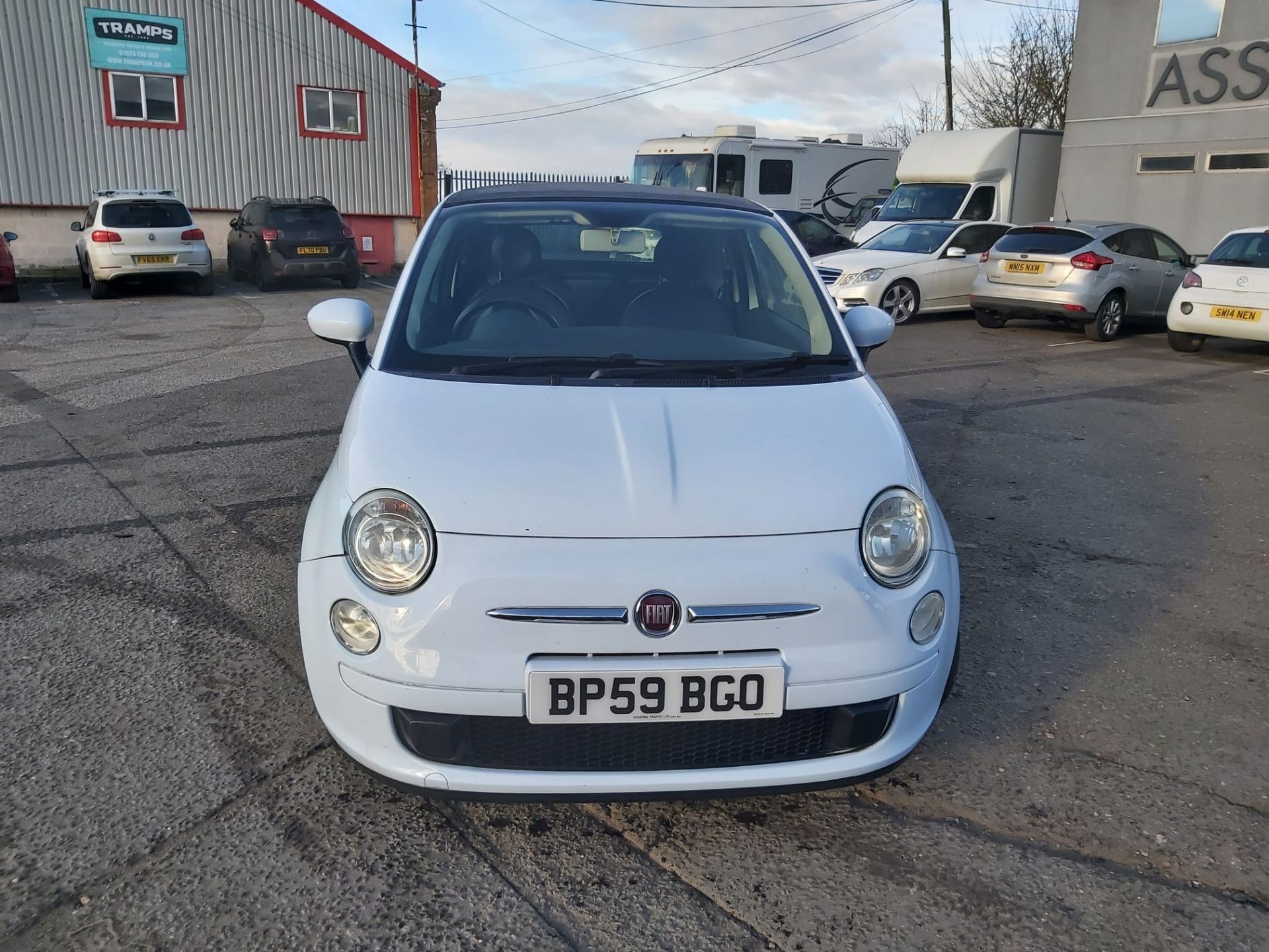 2009/59 REG FIAT 500 C POP CONVERTIBLE 1.2 PETROL MANUAL BLUE *NO VAT* - Image 2 of 20