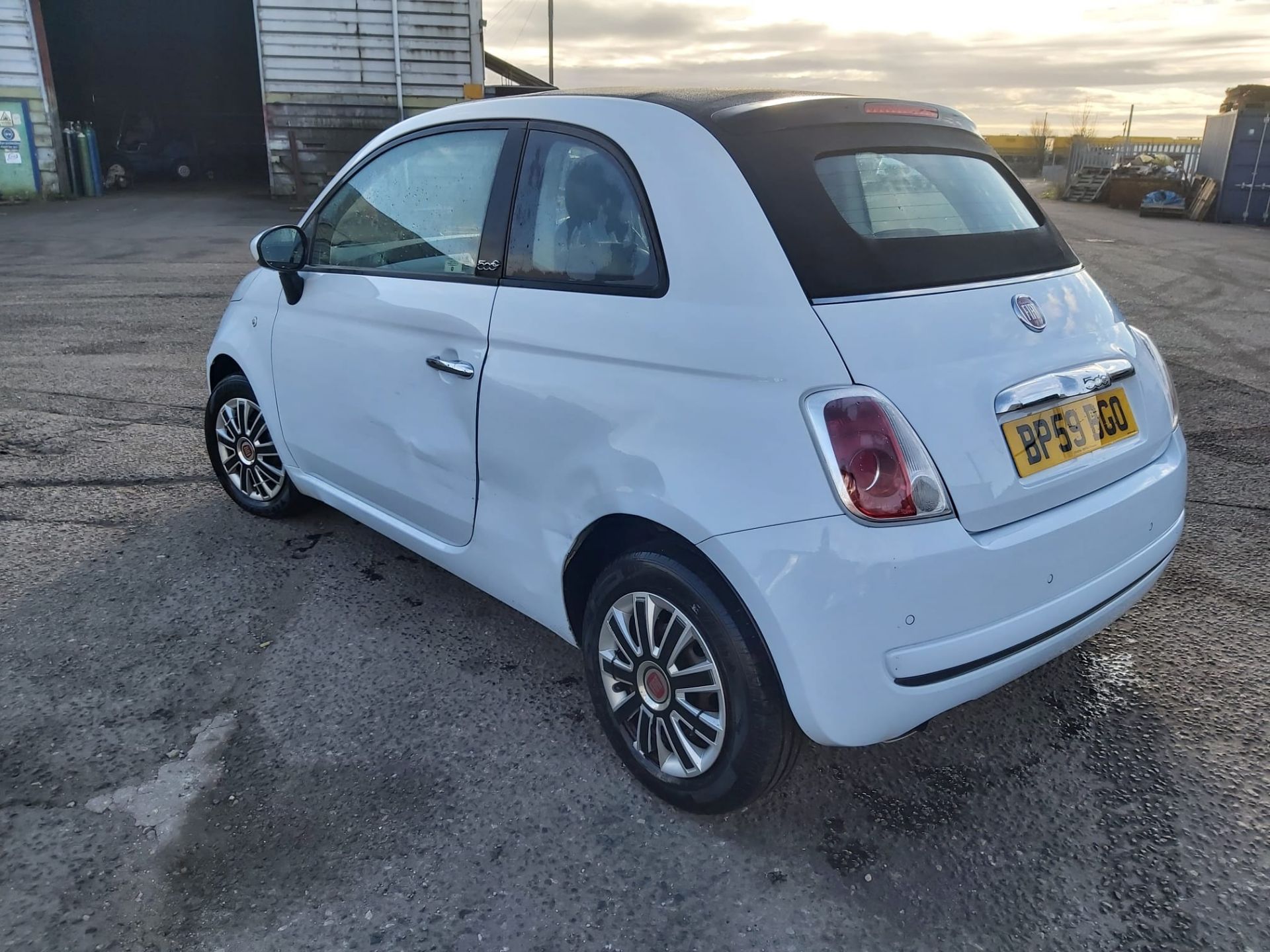 2009/59 REG FIAT 500 C POP CONVERTIBLE 1.2 PETROL MANUAL BLUE *NO VAT* - Image 6 of 20