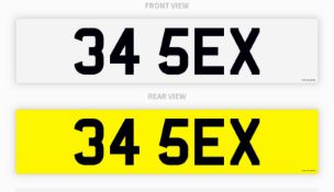 PRIVATE REGISTRATION "34 5EX" *PLUS VAT*