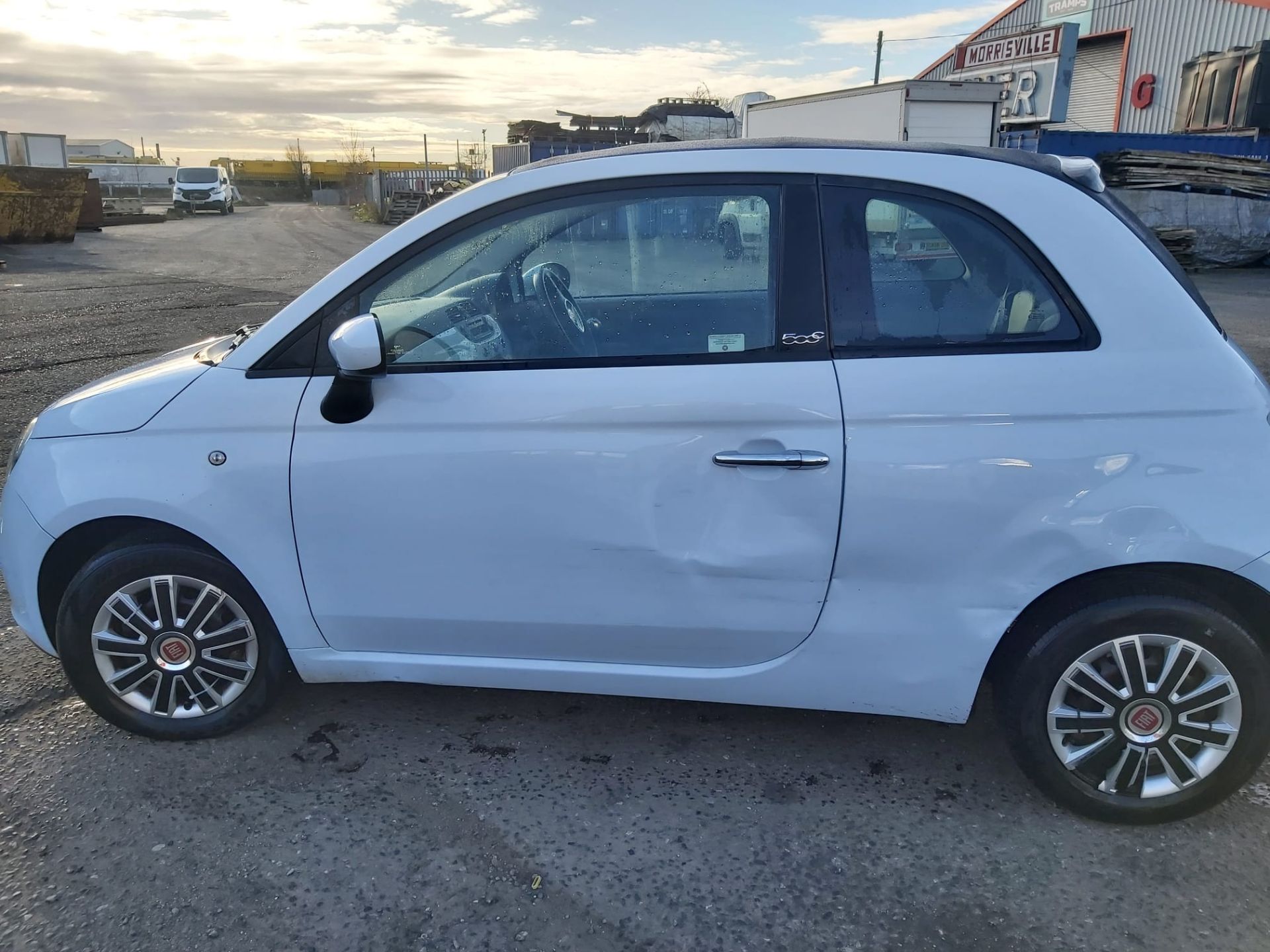 2009/59 REG FIAT 500 C POP CONVERTIBLE 1.2 PETROL MANUAL BLUE *NO VAT* - Image 4 of 20