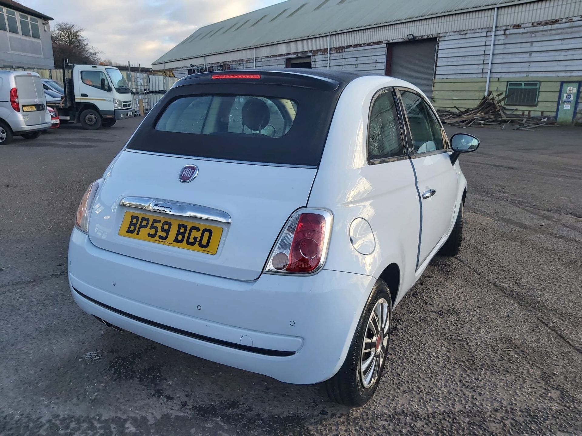 2009/59 REG FIAT 500 C POP CONVERTIBLE 1.2 PETROL MANUAL BLUE *NO VAT* - Image 8 of 20