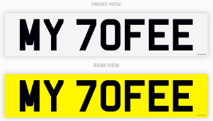 PRIVATE REGISTRATION "MY 70FEE" *NO VAT*