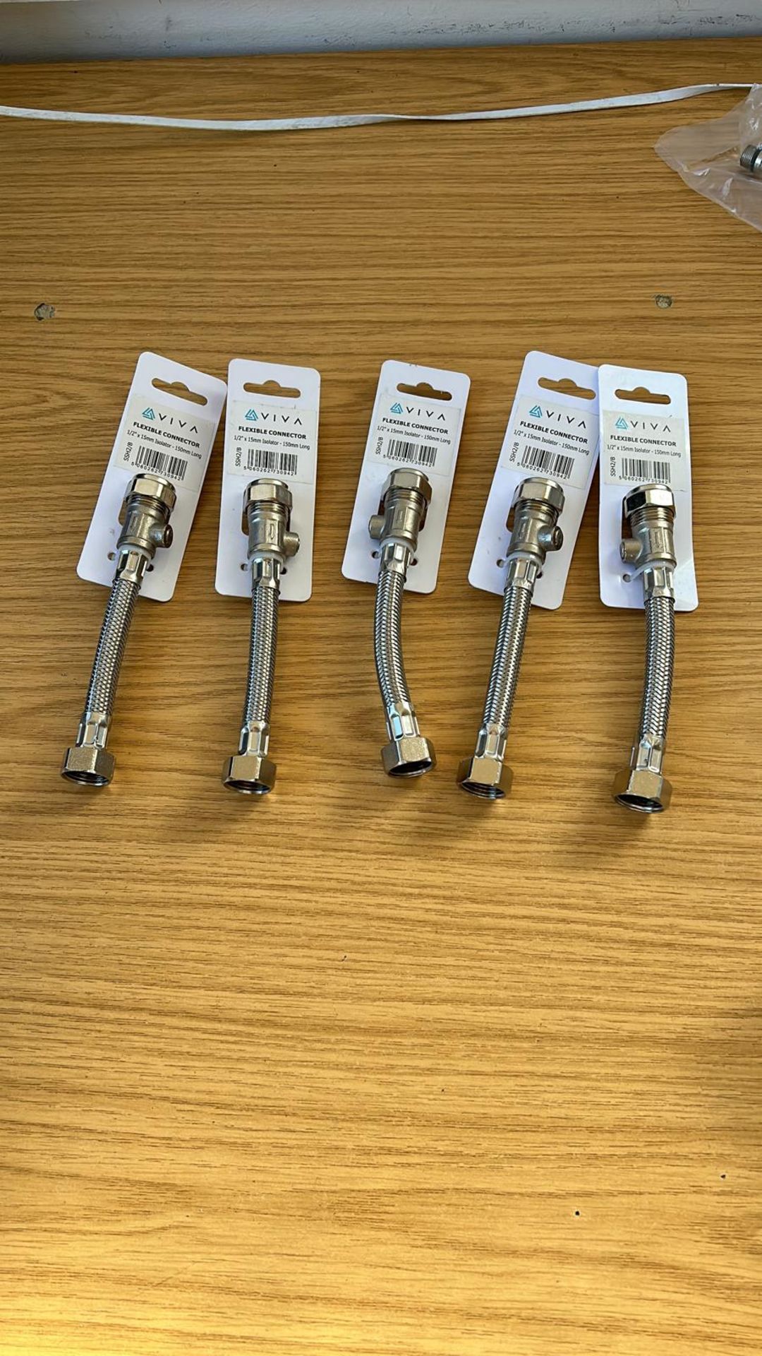 5x Flexible Connector Isolator, 1/2î x 15mm *PLUS VAT* - Image 2 of 2