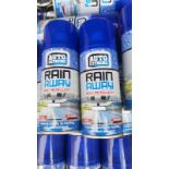 Rain Away auto extreme 200ml cans x 20 all new and sealed *NO VAT*