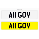 PRIVATE REGISTRATION "A11 GOV" *NO VAT*