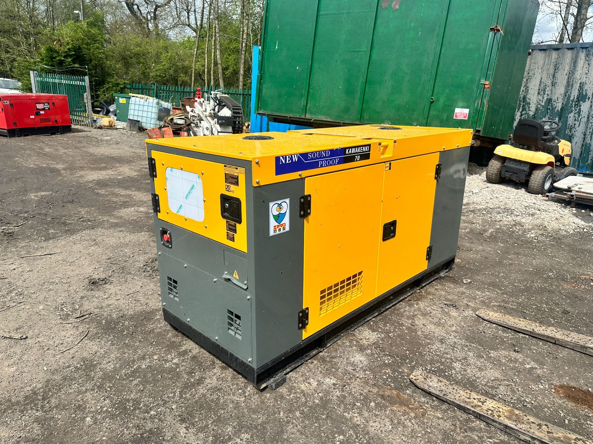 NEW/UNUSED KAWAKENKI 70KVA DIESEL SOUND PROOF GENERATOR *PLUS VAT* - Image 5 of 11